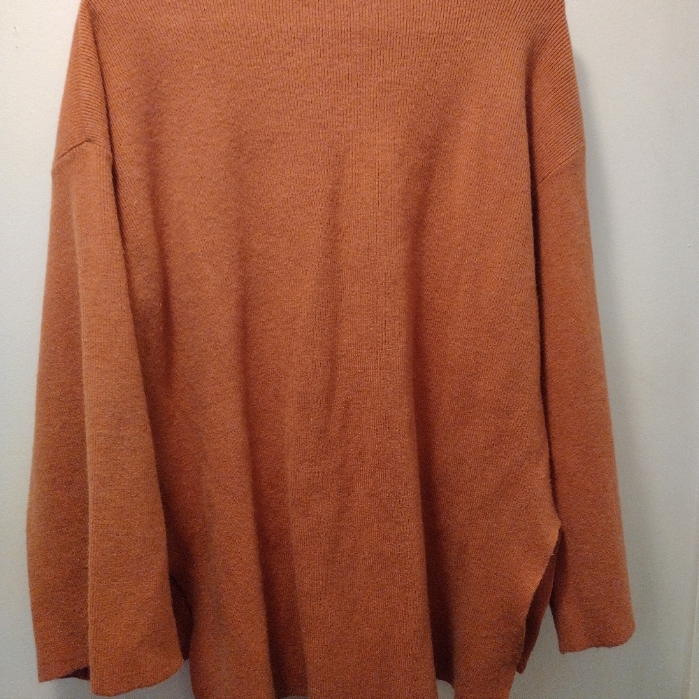 Zenana Cozy Orange Sweater - Picture 4 of 4